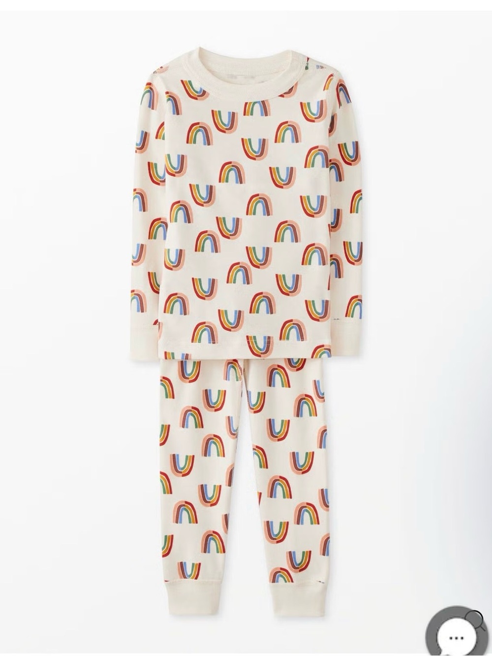 Hanna Andersson - Rainbow Collective on Ecru - Pajamas - Size 8